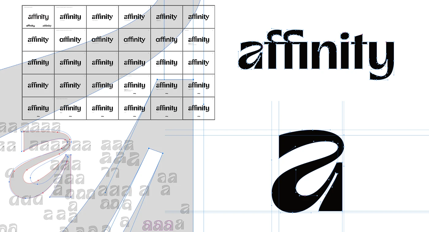 Muwazi Arabic logo refinement and construction process